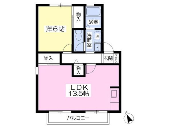 グランブルーIの物件間取画像